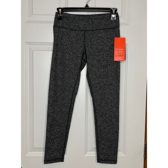 Zella NEW Heather Gray Reversible Crop Leggings Size XS Moisture Wicking - Picture 1 of 9
